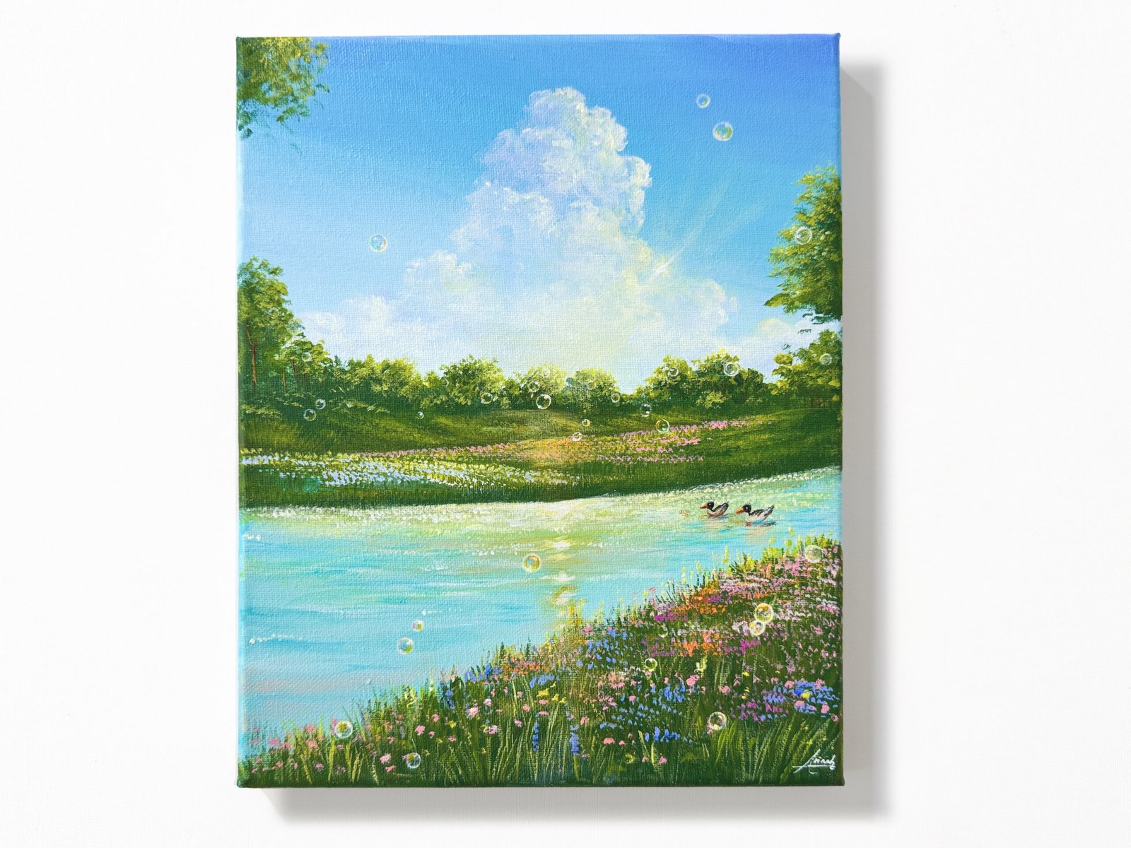 "Drifting in the Reverie" on 24x30cm canvas