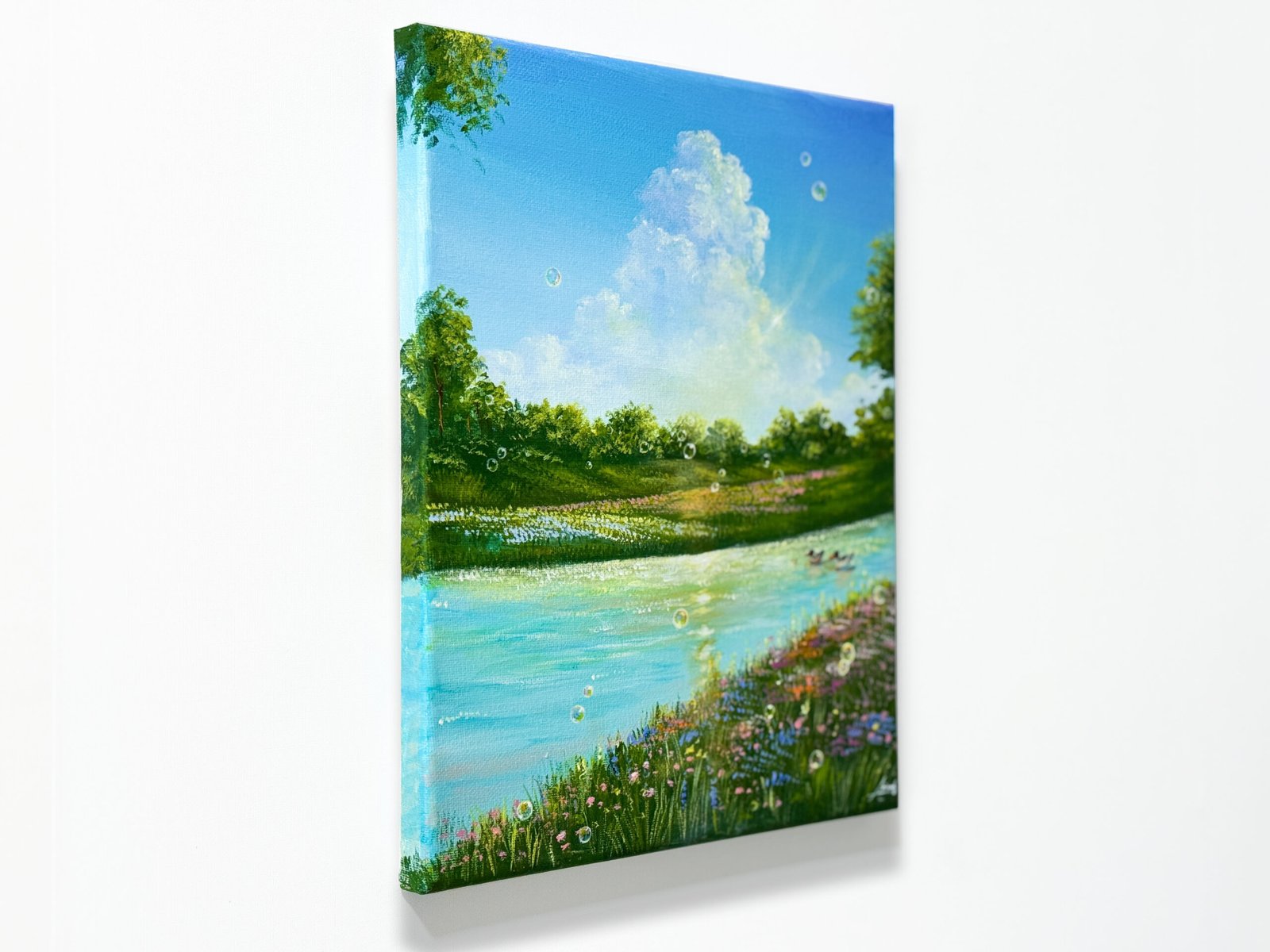 "Drifting in the Reverie" on 24x30cm canvas - Image 2