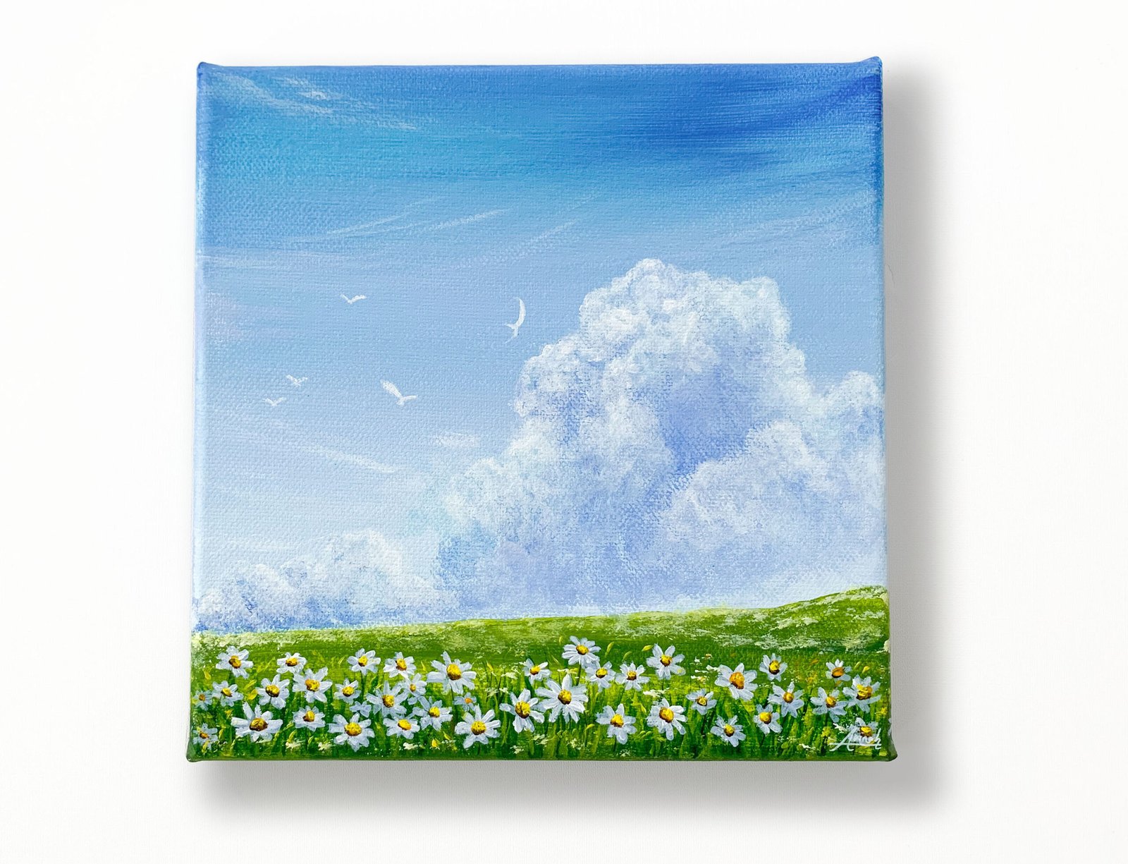 "Wonderment" on 20x20cm canvas / FREE SHIPPING FOR SELECTED DESTINATION