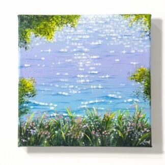 "Twilight Serenade" on 20x20cm canvas  / FREE SHIPPING FOR SELECTED DESTINATION