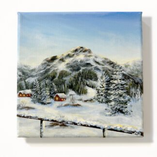 "Winter Memory" on 20x20cm canvas  / FREE SHIPPING FOR SELECTED DESTINATION