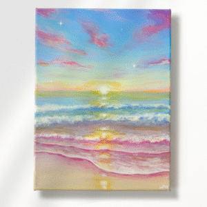 "Sunset Dwam" on 9x12inch canvas  / FREE SHIPPING FOR SELECTED DESTINATION