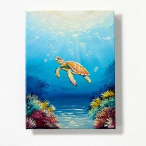 "Beneath the Light" on 9x12inch canvas  / FREE SHIPPING FOR SELECTED DESTINATION