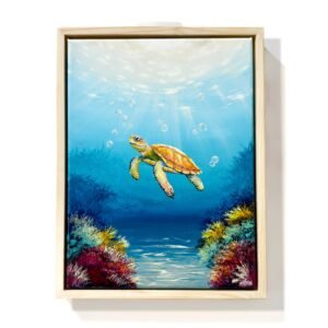 "Beneath the Light" on 9x12inch canvas with frame  / FREE SHIPPING FOR SELECTED DESTINATION