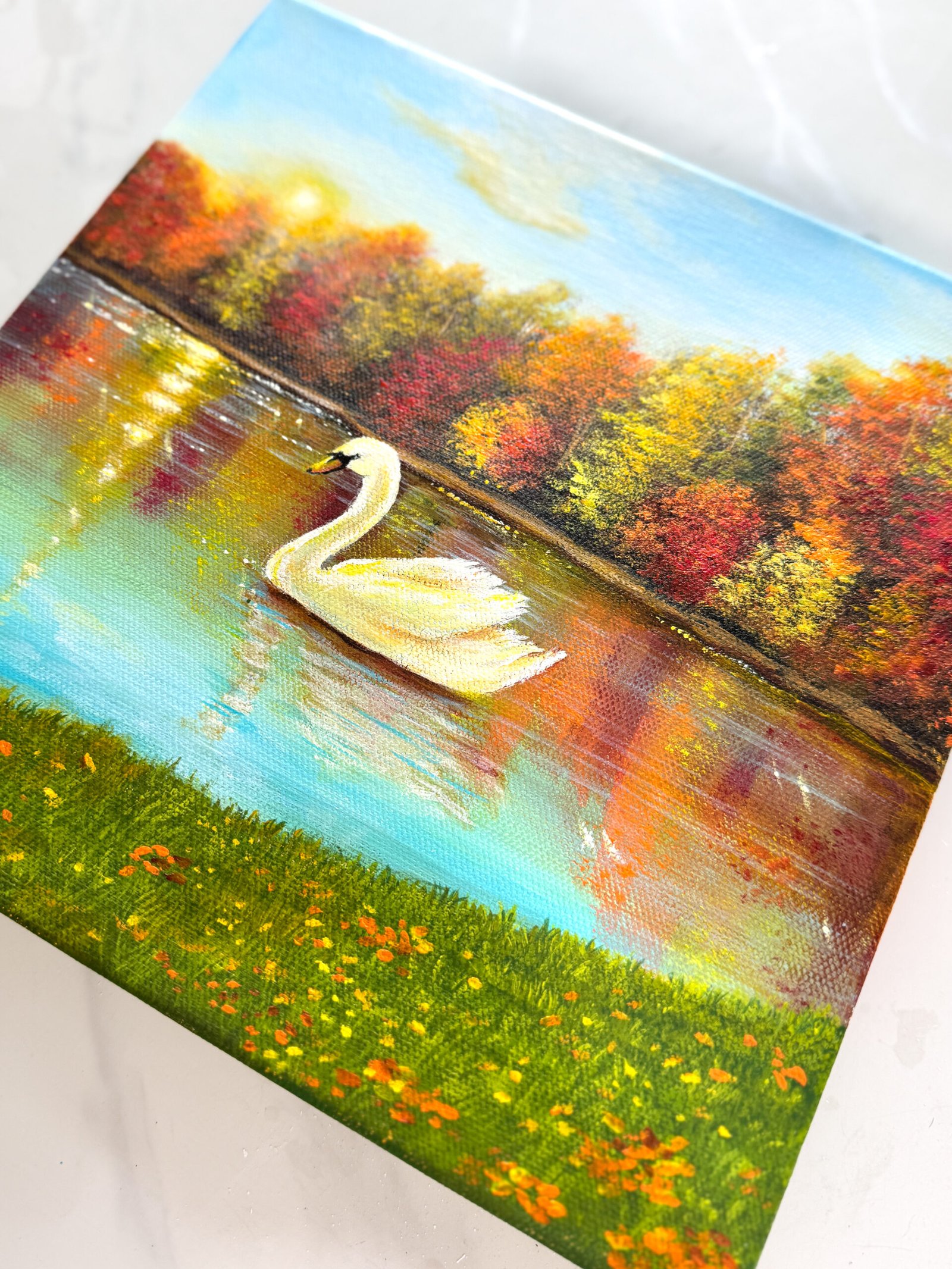 "Symphony of Fall" on 10x10inch 3D Gallery canvas / FREE SHIPPING FOR SELECTED DESTINATION - Image 5