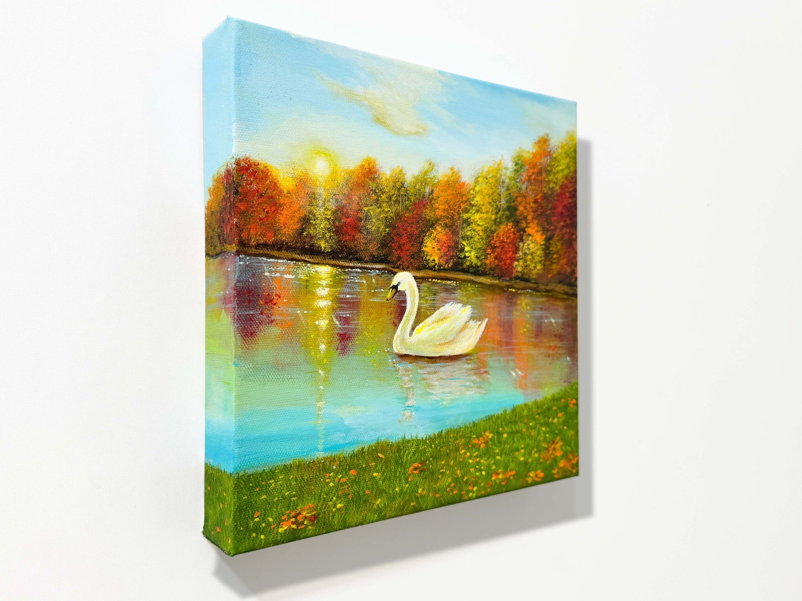 "Symphony of Fall" on 10x10inch 3D Gallery canvas / FREE SHIPPING FOR SELECTED DESTINATION - Image 3