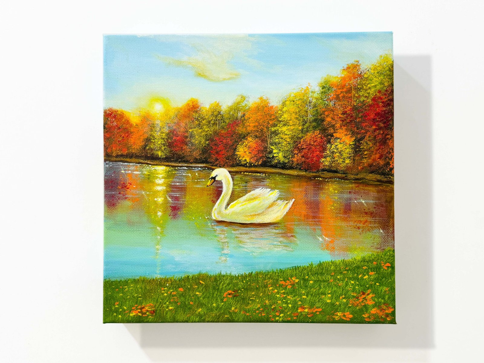 "Symphony of Fall" on 10x10inch 3D Gallery canvas / FREE SHIPPING FOR SELECTED DESTINATION