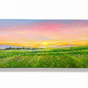 "Brand New Day" on 20x40cm canvas  / FREE SHIPPING FOR SELECTED DESTINATION