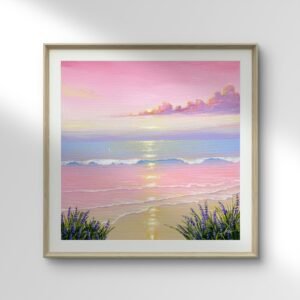 "Blush of Stillness" Art Print