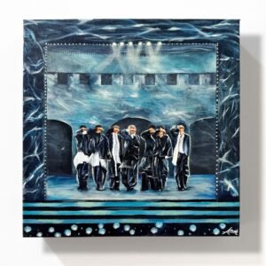 "Swim~" on 10x10inch 3D Gallery canvas / FREE SHIPPING FOR SELECTED DESTINATION