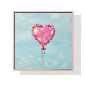 "With Love..." on 30x30cm gallery canvas with floating frame