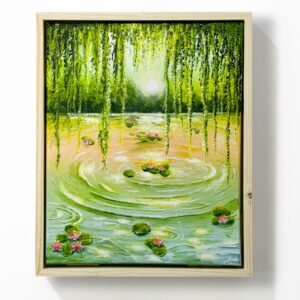 "Enchanted Whisper" on 24x30cm canvas with floating frame