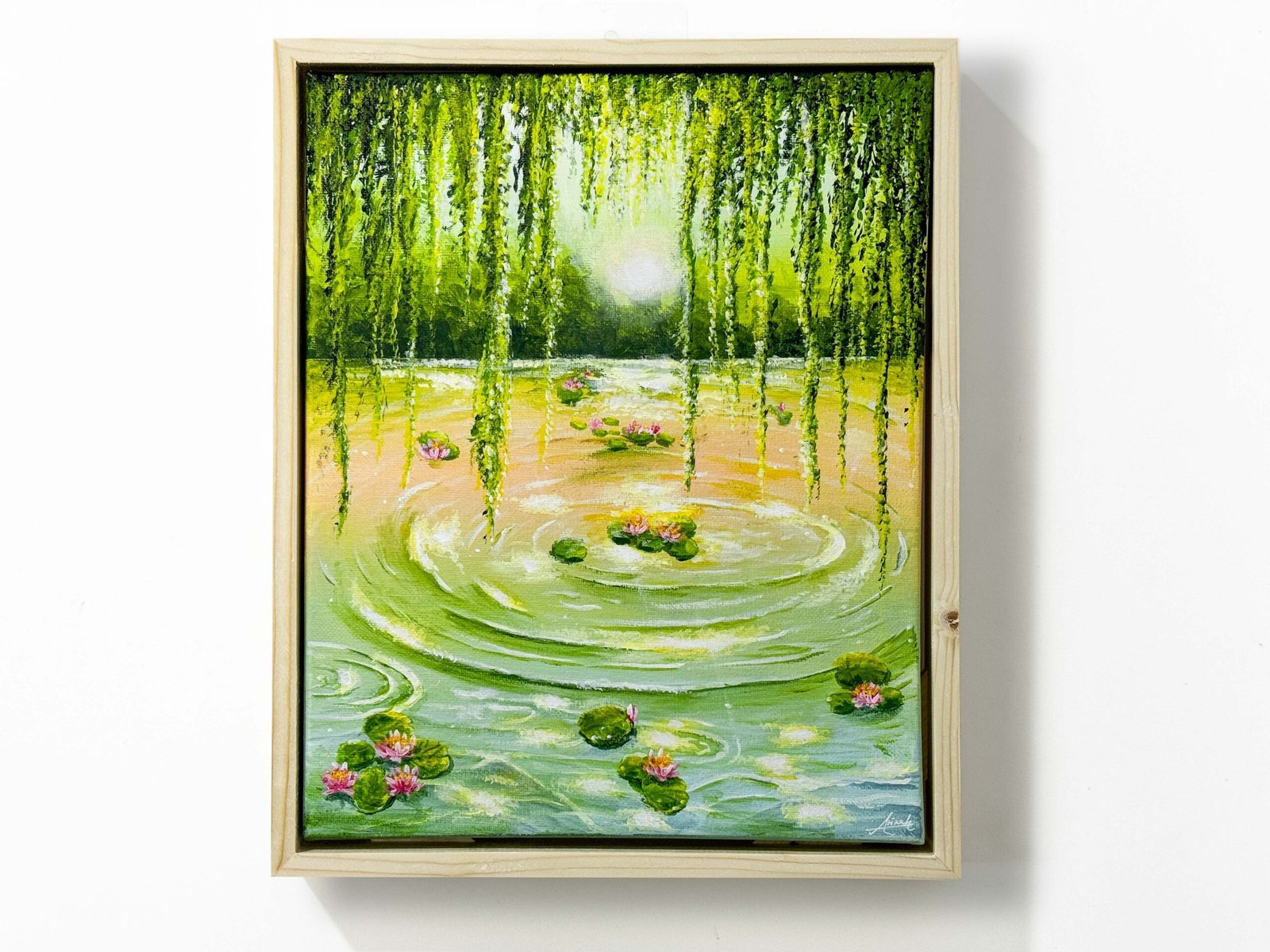 "Enchanted Whisper" on 24x30cm canvas with floating frame