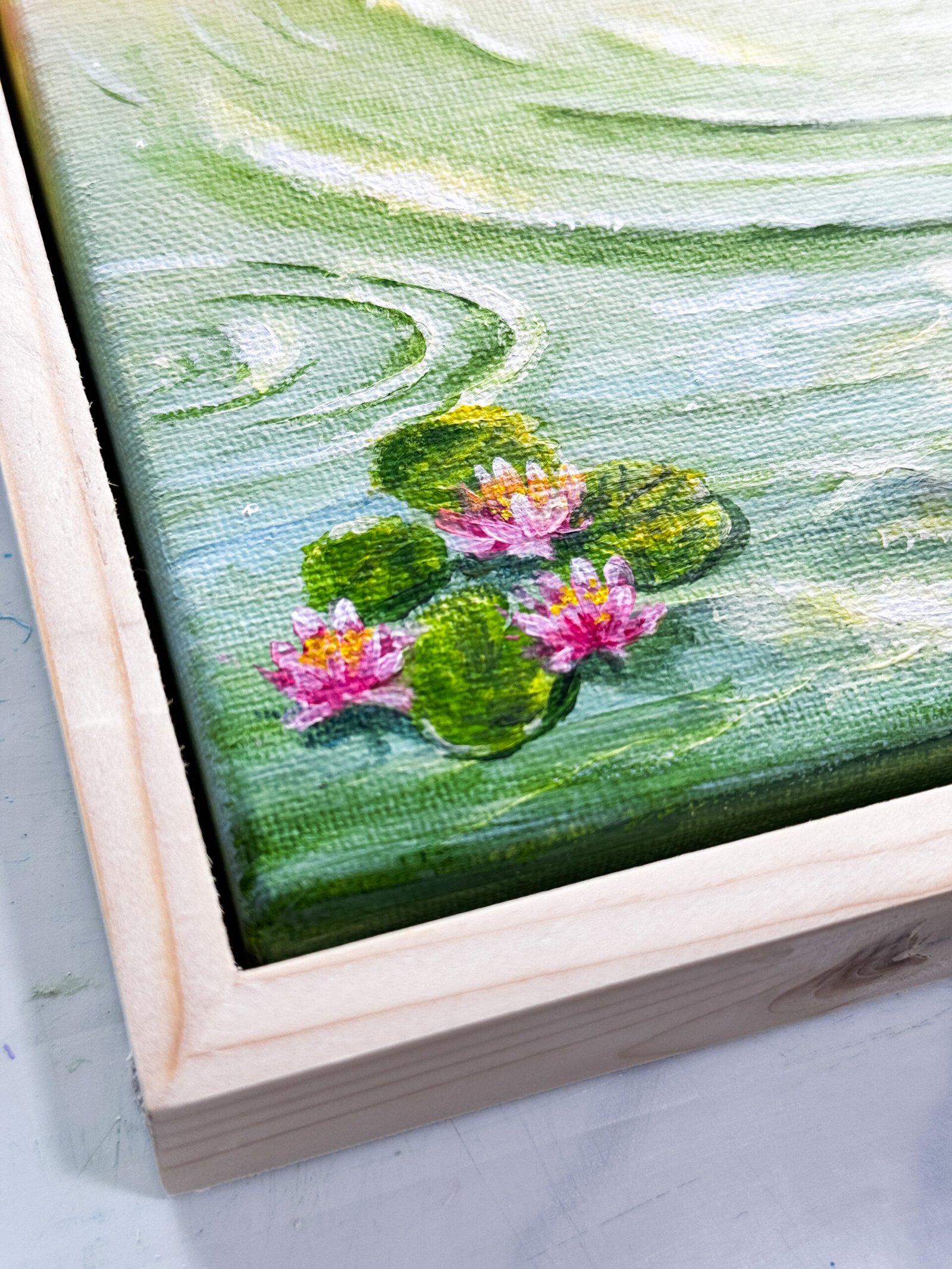 "Enchanted Whisper" on 24x30cm canvas with floating frame - Image 4